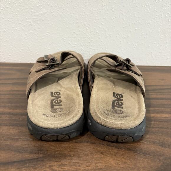 TEVA Lodo 2 Strap Leather Buckle Sandals Mens 10 Outdoor #6545 Shoc Pad Sole main image 7